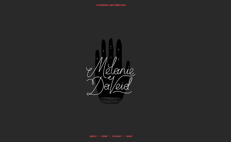Melaine-daveid-Website 개인 웹사이트 템플릿