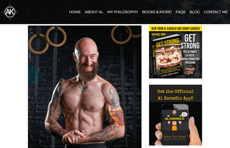 AL-Kavadlo-Website 개인 프로필 웹사이트의 예