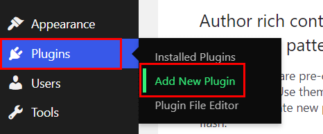 Adăugați un plugin nou