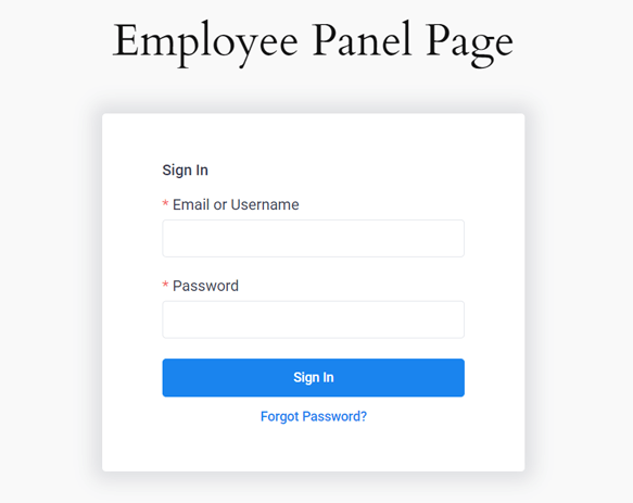 Aperçu du panel des employés - Amelia Review