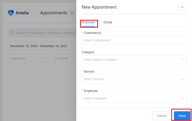 Ajouter un client et planifier les détails