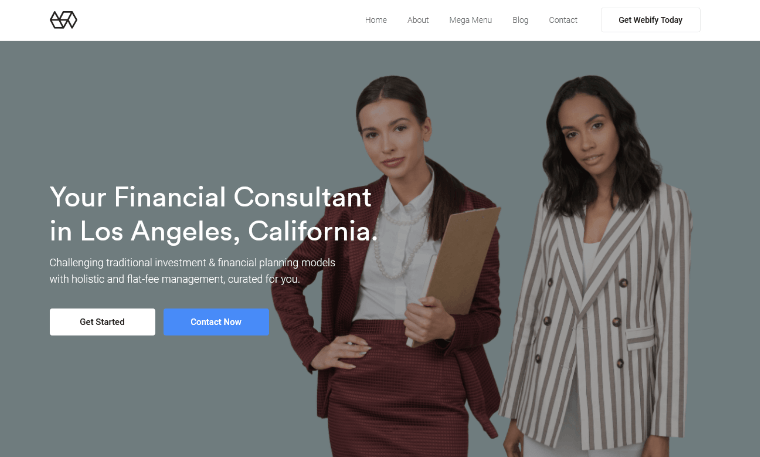 Tema keuangan WordPress WebifyTheme