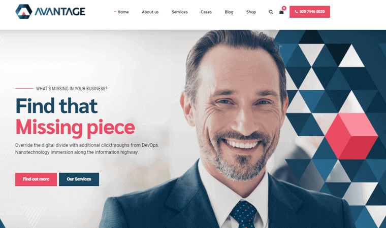 Tema WordPress blog keuangan AvantageTheme
