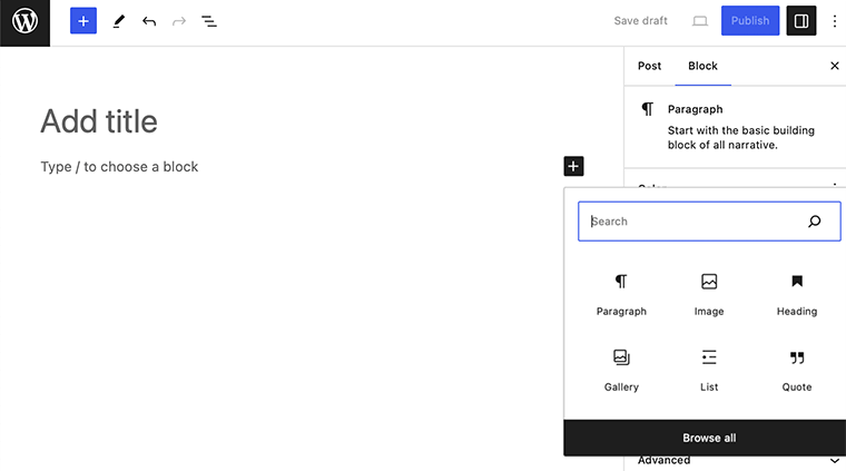 WordPress 编辑器界面