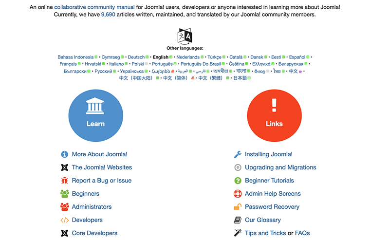 Joomla 文档