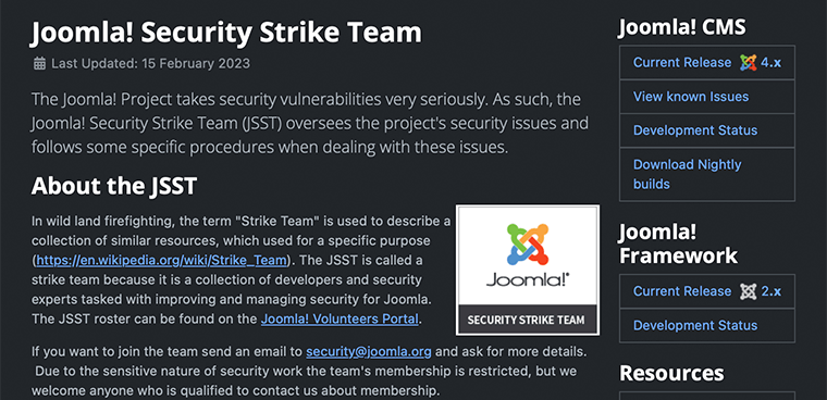 Joomla 安全