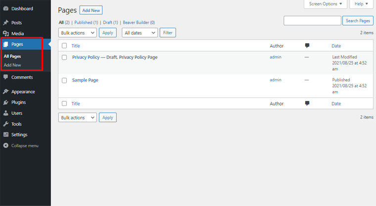 Menambahkan Halaman Baru