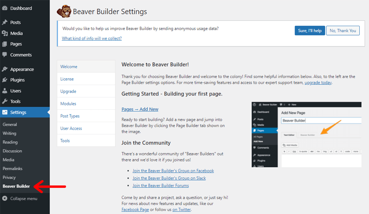 Dasbor Pembuat Berang-berang