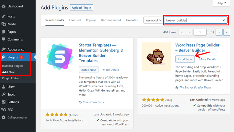 Instal- Ulasan pembuat Beaver