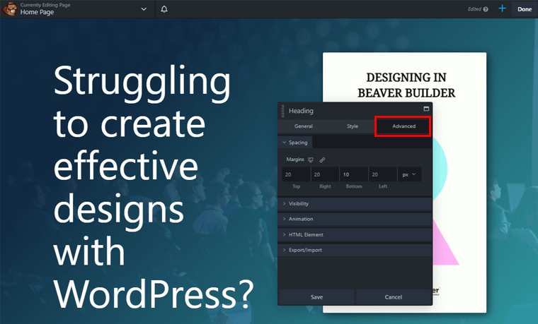 Pengeditan Teks di Bagian Lanjutan