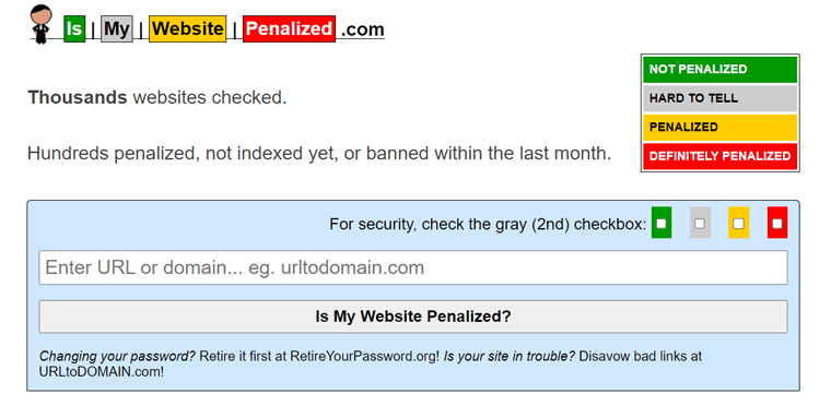 เจาะลึก IsMyWebsitePenalized.Com