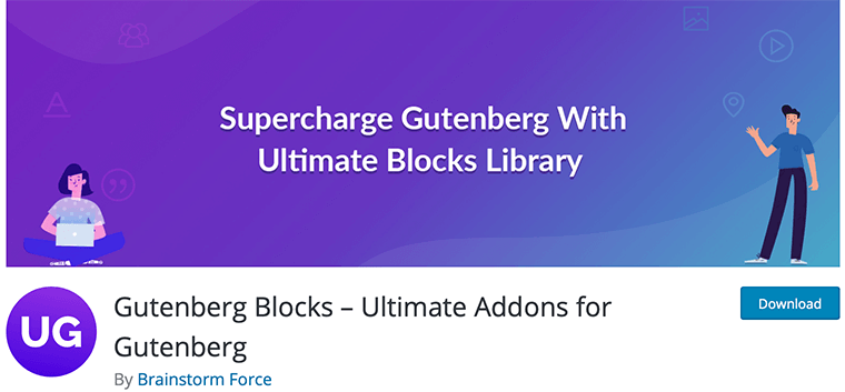 Addons Ultimate untuk Gutenberg