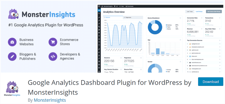 Plugin Google Analytics MonsterInsights