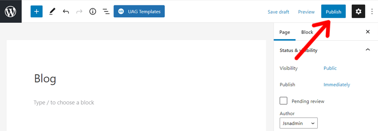 Buat & Publikasikan Halaman Blog Anda