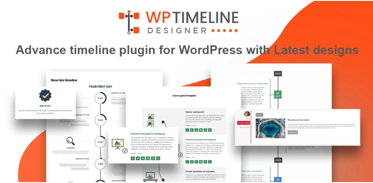Designer de linha do tempo WP