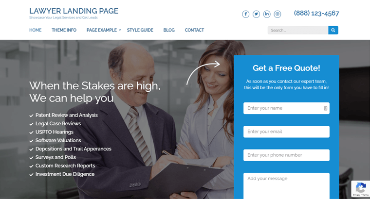 律師-登陸頁面-主題