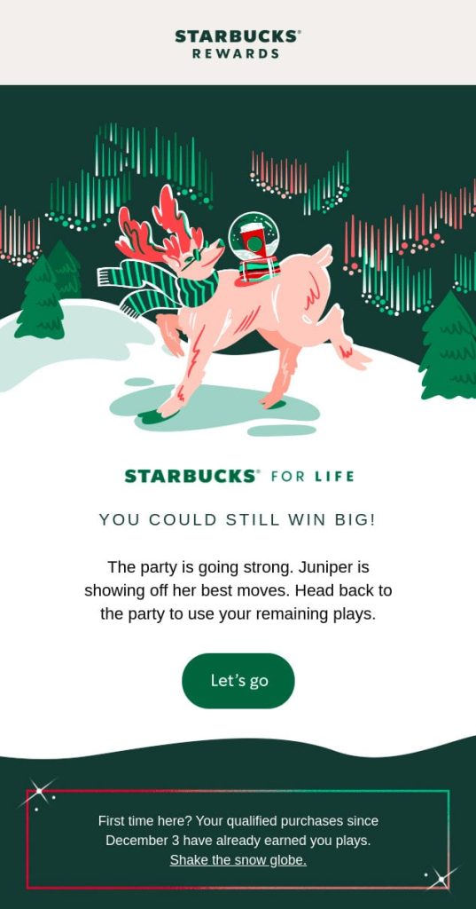 starbucks-1 - Kupony zaawansowane Starbucks' Christmas email