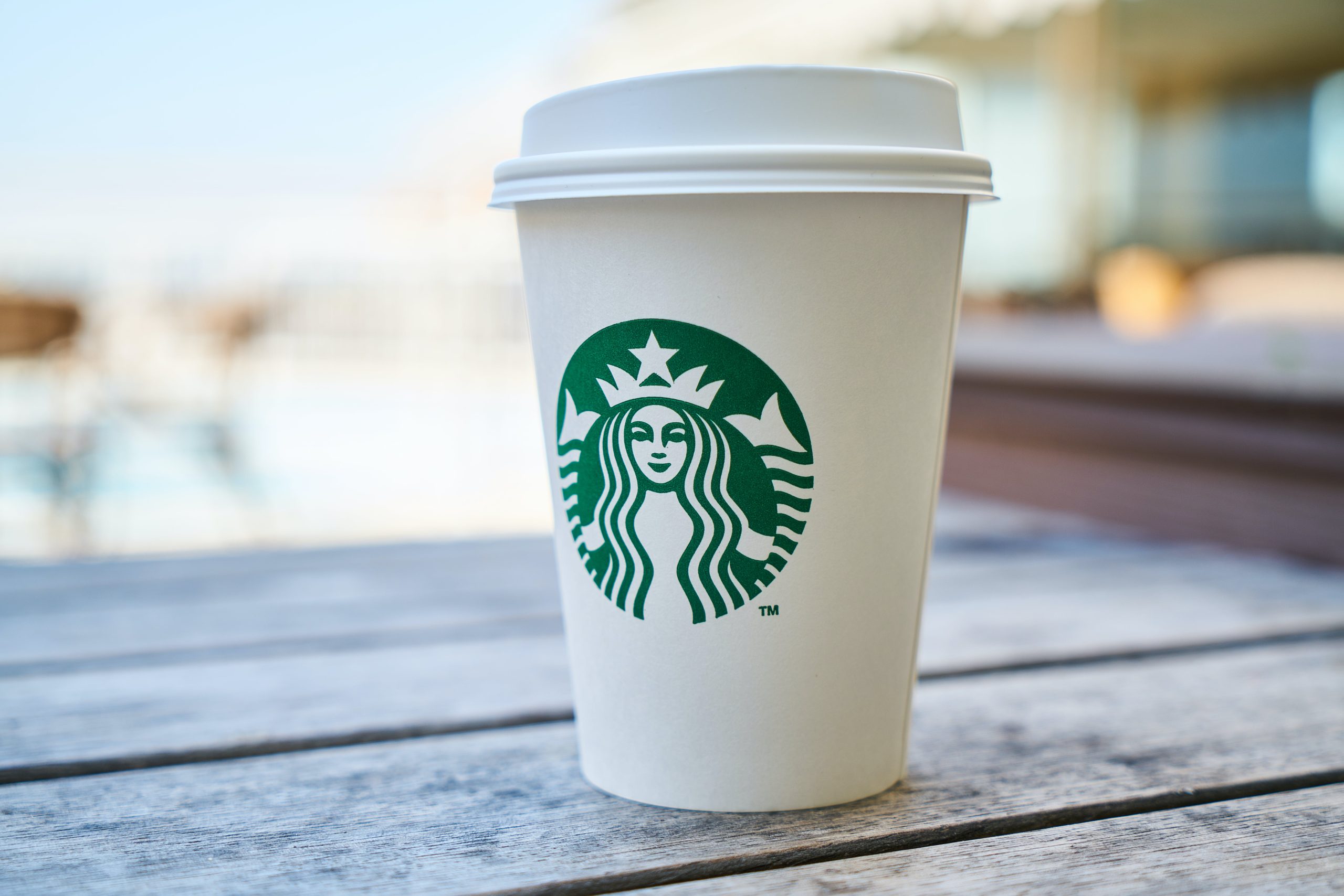 primo piano di Starbucks