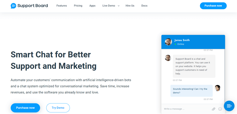 지원 보드 프리미엄 LiveChat 플러그인