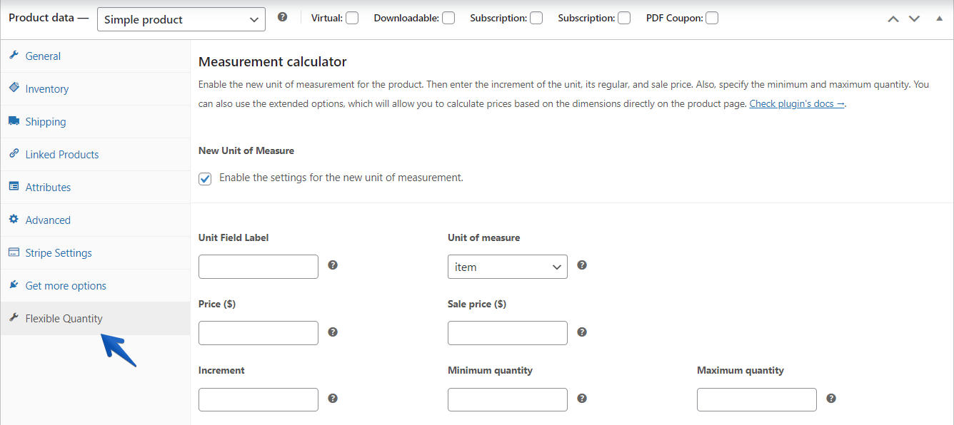 fixer le prix par unité dans WooCommerce