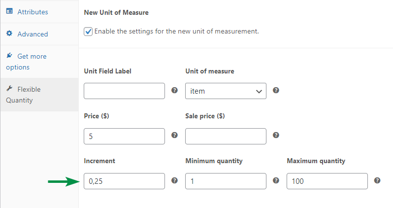 Prețul WooCommerce pe unitate în zecimale