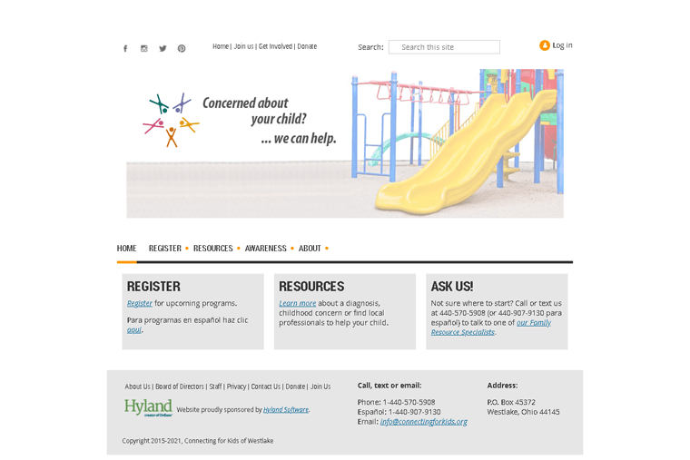 Menghubungkan untuk Situs Web Keanggotaan Anak