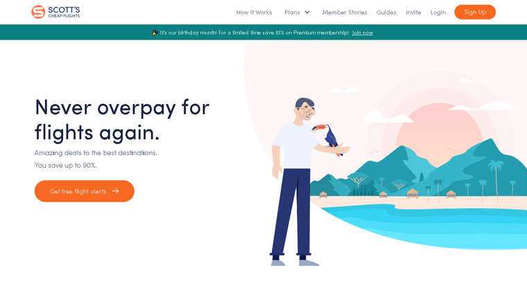 Situs Web Keanggotaan Penerbangan Murah Scott