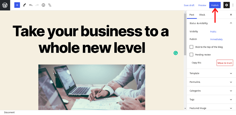 Contoh Postingan Publikasi