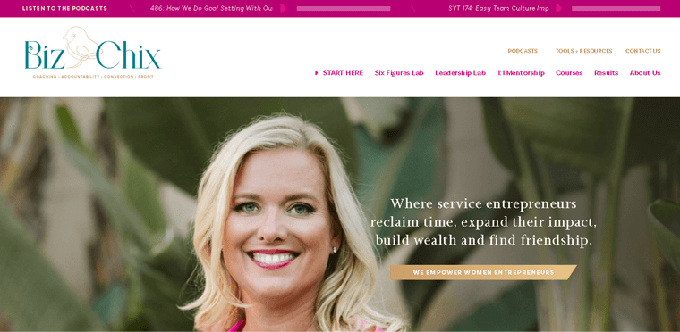 Situs Web Keanggotaan BizChix