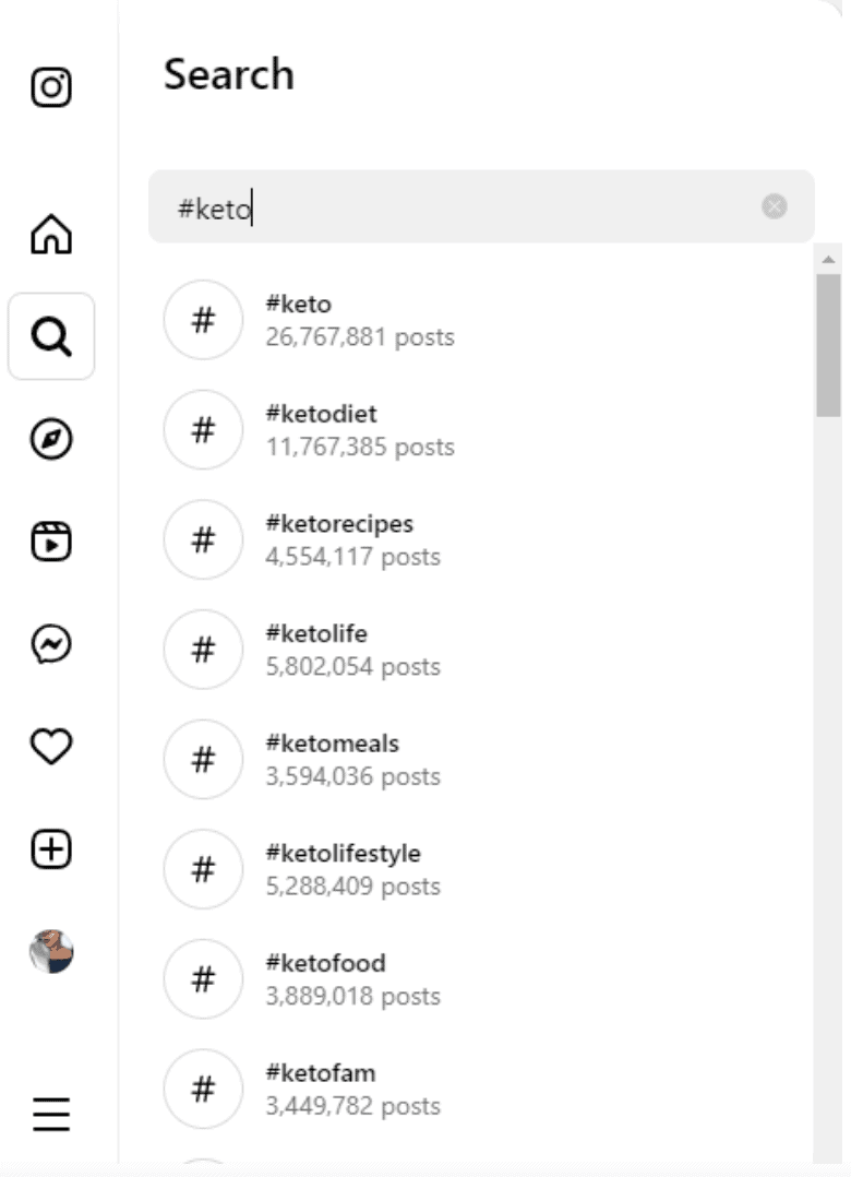 بحث الانستقرام
