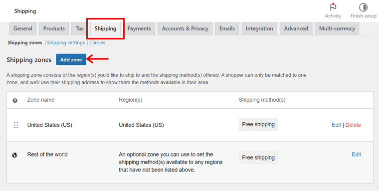 配送ゾーンの追加 - WooCommerce ストアのセットアップ方法