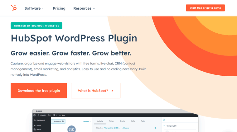WordPress Web サイト向け HubSpot 電子メール マーケティング