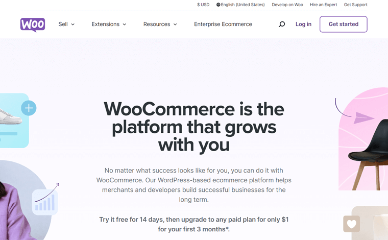WooCommerce ウェブサイト