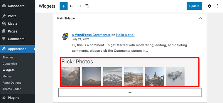 Penyematan Gambar Flickr