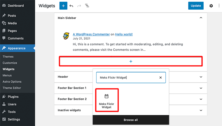 Blok Widget Meks Flickr