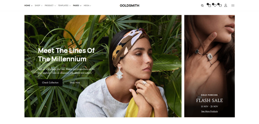 Motywy biżuterii WordPress GoldSmith