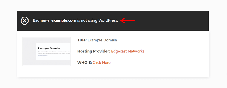 Periksa apakah Situs Web Dibangun di WordPress