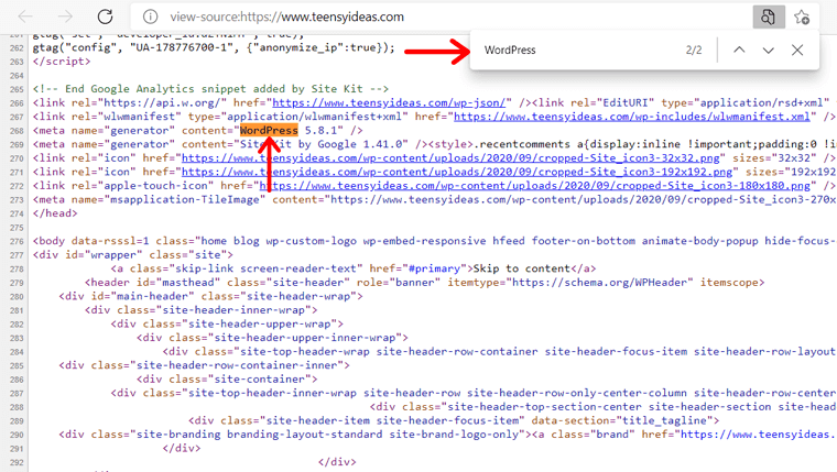 Cara Memeriksa Apakah Situs Web Menggunakan WordPress