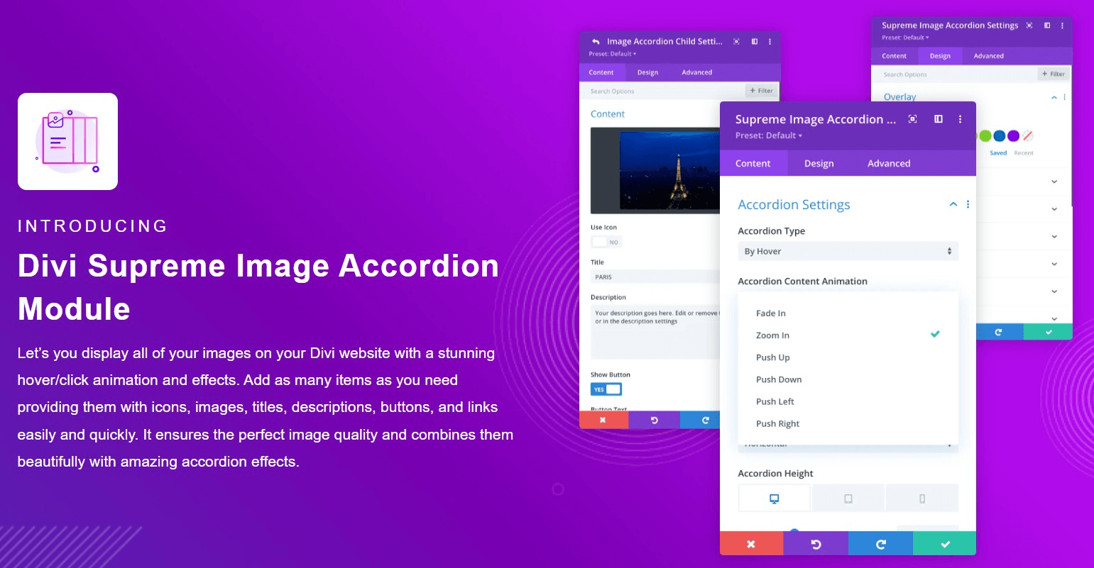 Divi Image Akkordeon