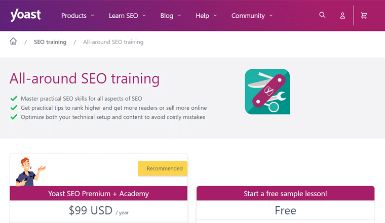 Yoast オールインワン SEO トレーニング