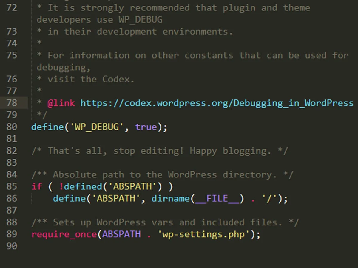 Aktifkan Debug WordPress