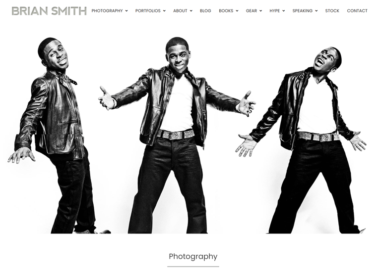 Brian Smith-contoh situs web yang dibuat dengan WordPress