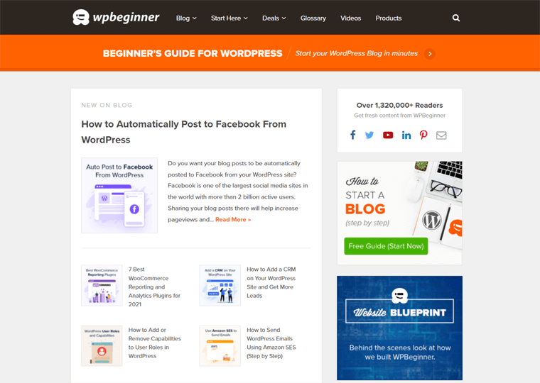 situs web WordPress wpbeginner-terbaik