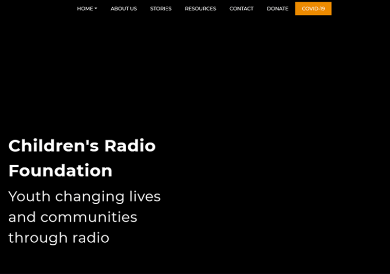 Situs WordPress yang mengesankan dari Yayasan Radio Anak