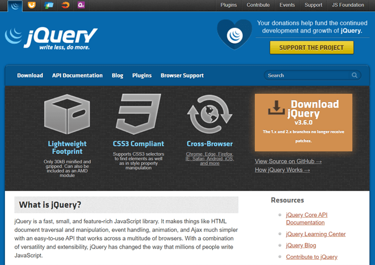 Jquery- situs WordPress terbaik