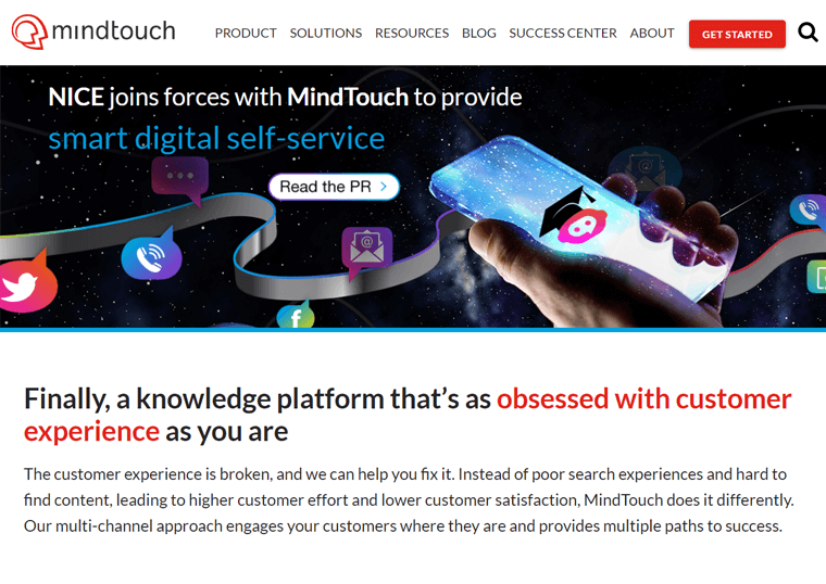 Contoh situs pribadi MindTouch-WordPress