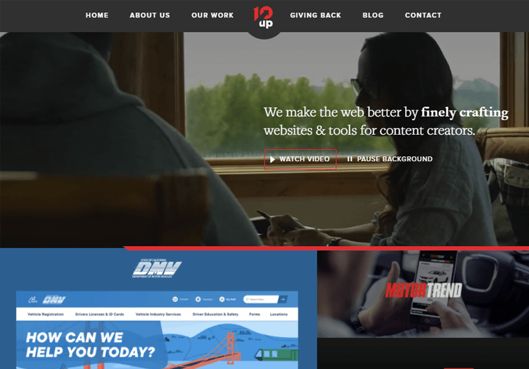 10up-contoh situs WordPress