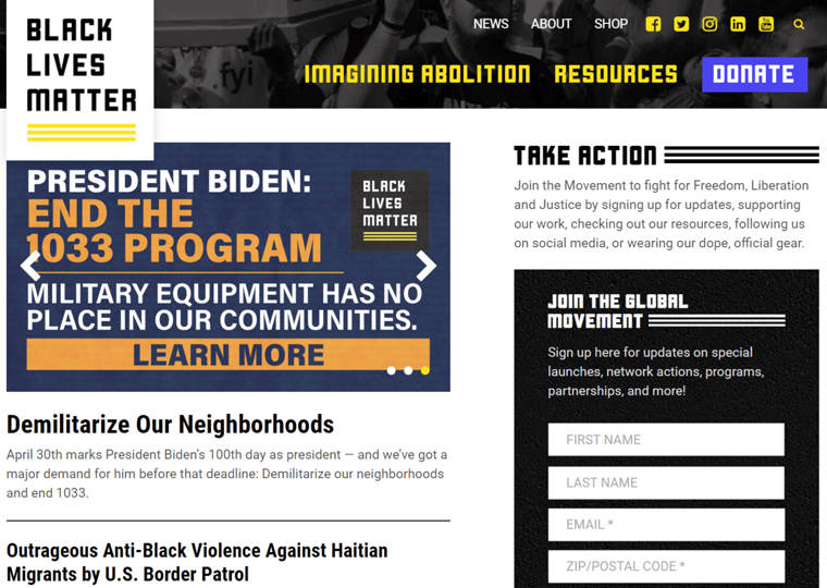 Black Lives Matter- situs web WordPress yang mengesankan