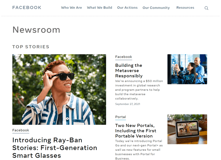 Situs WordPress terbaik Ruang Berita Facebook