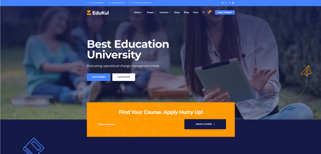 Edukul ベストオンラインコース WordPress テーマ